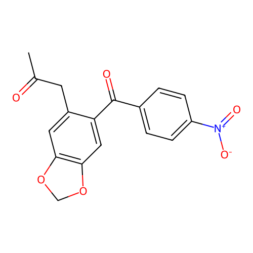 2-(4-Nitrobenzoyl)-4,5-methylenedioxyphenylacetone structure