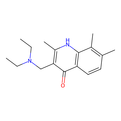 3-[(Diethylamino)methyl]-2,7,8-trimethylquinolin-4-ol structure