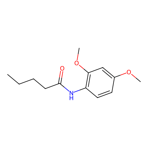N-(2,4-dimethoxyphenyl)pentanamide structure