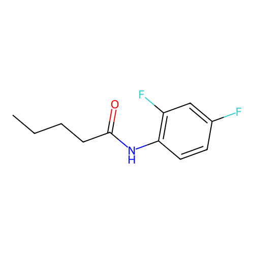 N-(2,4-difluorophenyl)pentanamide structure