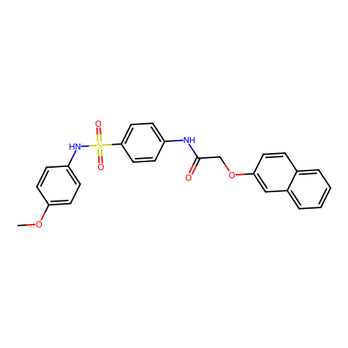 N-{4-[(4-methoxyphenyl)sulfamoyl]phenyl}-2-(naphthalen-2-yloxy)acetamide structure