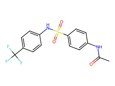 4'-[4-(Trifluoromethyl)phenylsulfamoyl]acetanilide structure