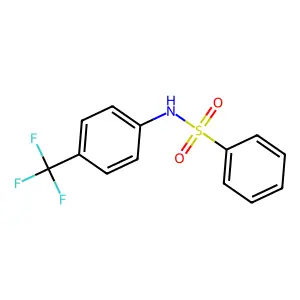 N-[4-(trifluoromethyl)phenyl]benzenesulfonamide structure