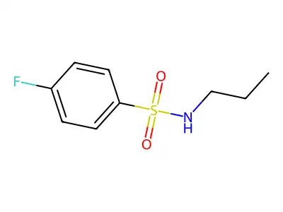 4-fluoro-N-propylbenzenesulfonamide structure