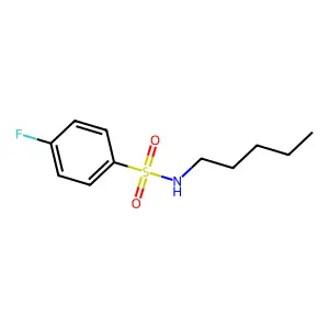 4-fluoro-N-pentylbenzenesulfonamide structure