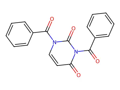 1,3-Dibenzoyl-1,2,3,4-tetrahydropyrimidine-2,4-dione structure