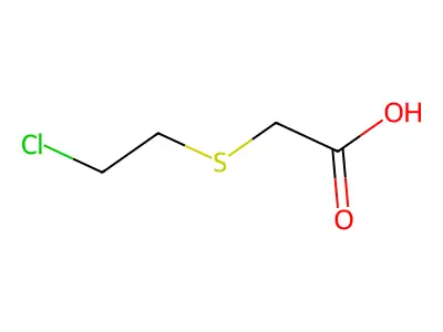 2-[(2-Chloroethyl)sulfanyl]acetic acid structure