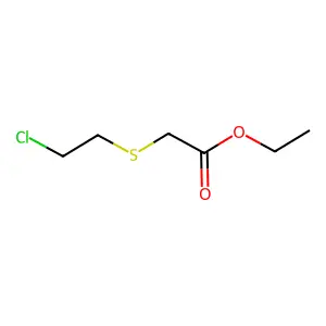 Ethyl [(2-chloroethyl)sulfanyl]acetate structure
