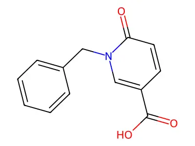1-Benzyl-6-oxo-1,6-dihydropyridine-3-carboxylic acid structure