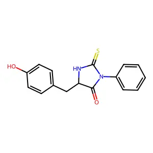 Tyrosine phenylthiohydantoin structure