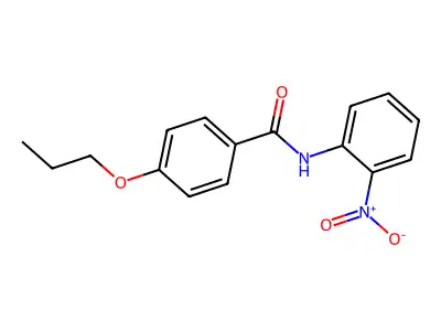 N-(2-nitrophenyl)-4-propoxybenzamide structure
