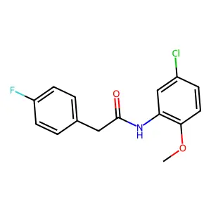 N-(5-chloro-2-methoxyphenyl)-2-(4-fluorophenyl)acetamide structure