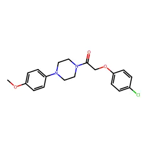 1-[(4-Chlorophenoxy)acetyl]-4-(4-methoxyphenyl)piperazine structure
