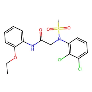 2-(2,3-dichloro-N-methylsulfonylanilino)-N-(2-ethoxyphenyl)acetamide structure