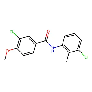 3-Chloro-N-(3-chloro-2-methylphenyl)-4-methoxybenzamide structure