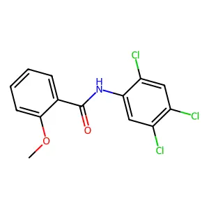2-methoxy-N-(2,4,5-trichlorophenyl)benzamide structure