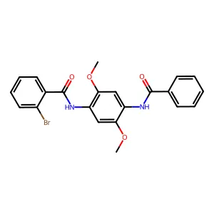 N-(4-benzamido-2,5-dimethoxyphenyl)-2-bromobenzamide structure