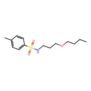 N-(3-butoxypropyl)-4-methylbenzenesulfonamide structure
