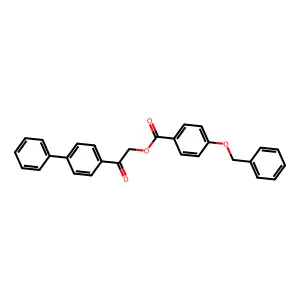 [2-Oxo-2-(4-phenylphenyl)ethyl] 4-phenylmethoxybenzoate structure