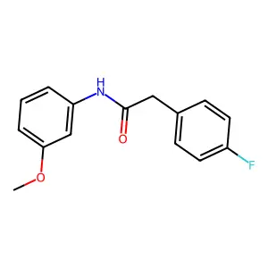 2-(4-fluorophenyl)-N-(3-methoxyphenyl)acetamide structure