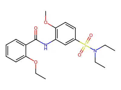 N-[5-(diethylsulfamoyl)-2-methoxyphenyl]-2-ethoxybenzamide structure