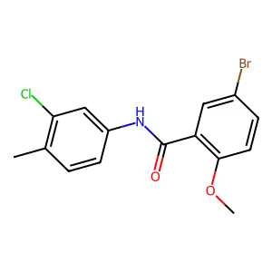 5-bromo-N-(3-chloro-4-methylphenyl)-2-methoxybenzamide structure