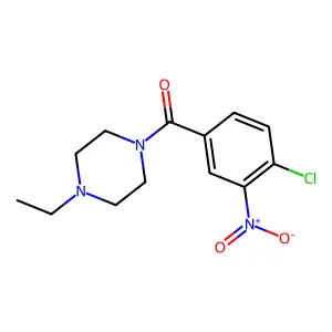 (4-Chloro-3-nitrophenyl)(4-ethylpiperazin-1-yl)methanone structure
