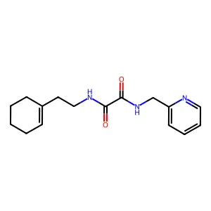 N1-(2-(cyclohex-1-en-1-yl)ethyl)-N2-(pyridin-2-ylmethyl)oxalamide structure