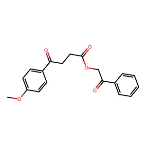 2-Oxo-2-phenylethyl 4-(4-methoxyphenyl)-4-oxobutanoate structure