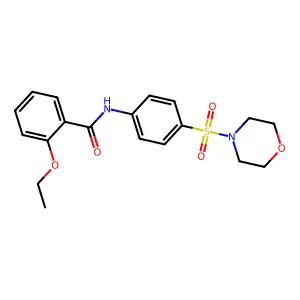 2-ethoxy-N-[4-(4-morpholinylsulfonyl)phenyl]benzamide structure