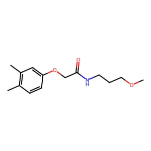 2-(3,4-dimethylphenoxy)-N-(3-methoxypropyl)acetamide structure