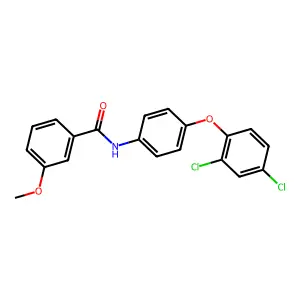 N-[4-(2,4-dichlorophenoxy)phenyl]-3-methoxybenzamide structure