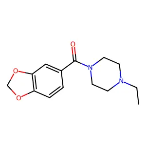 1,3-Benzodioxol-5-yl(4-ethylpiperazin-1-yl)methanone structure