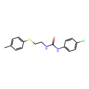 1-(4-Chlorophenyl)-3-[2-(4-methylphenyl)sulfanylethyl]urea structure