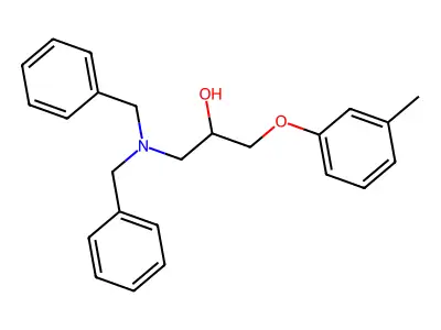 1-(Dibenzylamino)-3-(3-methylphenoxy)propan-2-ol structure