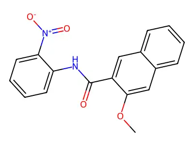 3-methoxy-N-(2-nitrophenyl)naphthalene-2-carboxamide structure