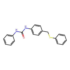1-Phenyl-3-[4-(phenylsulfanylmethyl)phenyl]urea structure