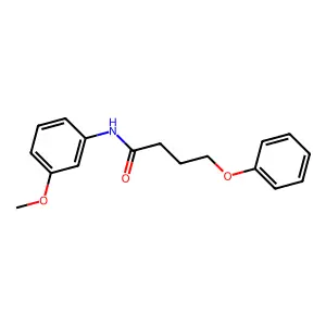 N-(3-methoxyphenyl)-4-phenoxybutanamide structure