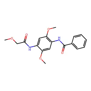 N-{2,5-dimethoxy-4-[(methoxyacetyl)amino]phenyl}benzamide structure