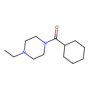 1-Cyclohexanecarbonyl-4-ethylpiperazine structure
