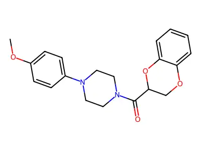 2,3-Dihydro-1,4-benzodioxin-2-yl[4-(4-methoxyphenyl)piperazin-1-yl]methanone structure