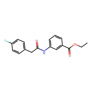 Ethyl 3-{[(4-fluorophenyl)acetyl]amino}benzoate structure