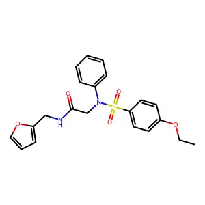 2-(N-(4-ethoxyphenyl)sulfonylanilino)-N-(furan-2-ylmethyl)acetamide structure