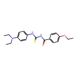 N-[[4-(diethylamino)phenyl]carbamothioyl]-4-ethoxybenzamide structure