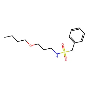 N-(3-butoxypropyl)-1-phenylmethanesulfonamide structure
