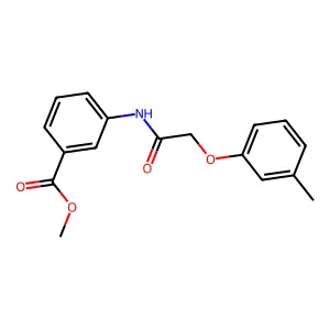 Methyl 3-{[(3-methylphenoxy)acetyl]amino}benzoate structure