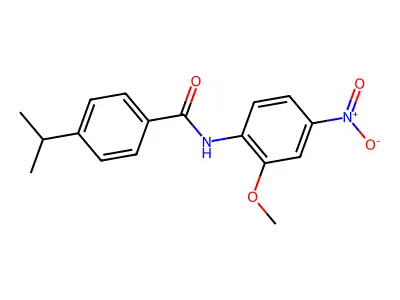 N-(2-methoxy-4-nitrophenyl)-4-(propan-2-yl)benzamide structure