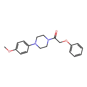 1-[4-(4-Methoxyphenyl)piperazin-1-yl]-2-phenoxyethanone structure