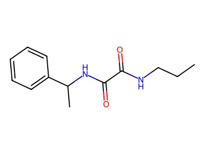 N-(1-phenylethyl)-N'-propylethanediamide structure