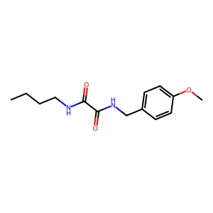 N-butyl-N'-[(4-methoxyphenyl)methyl]oxamide structure